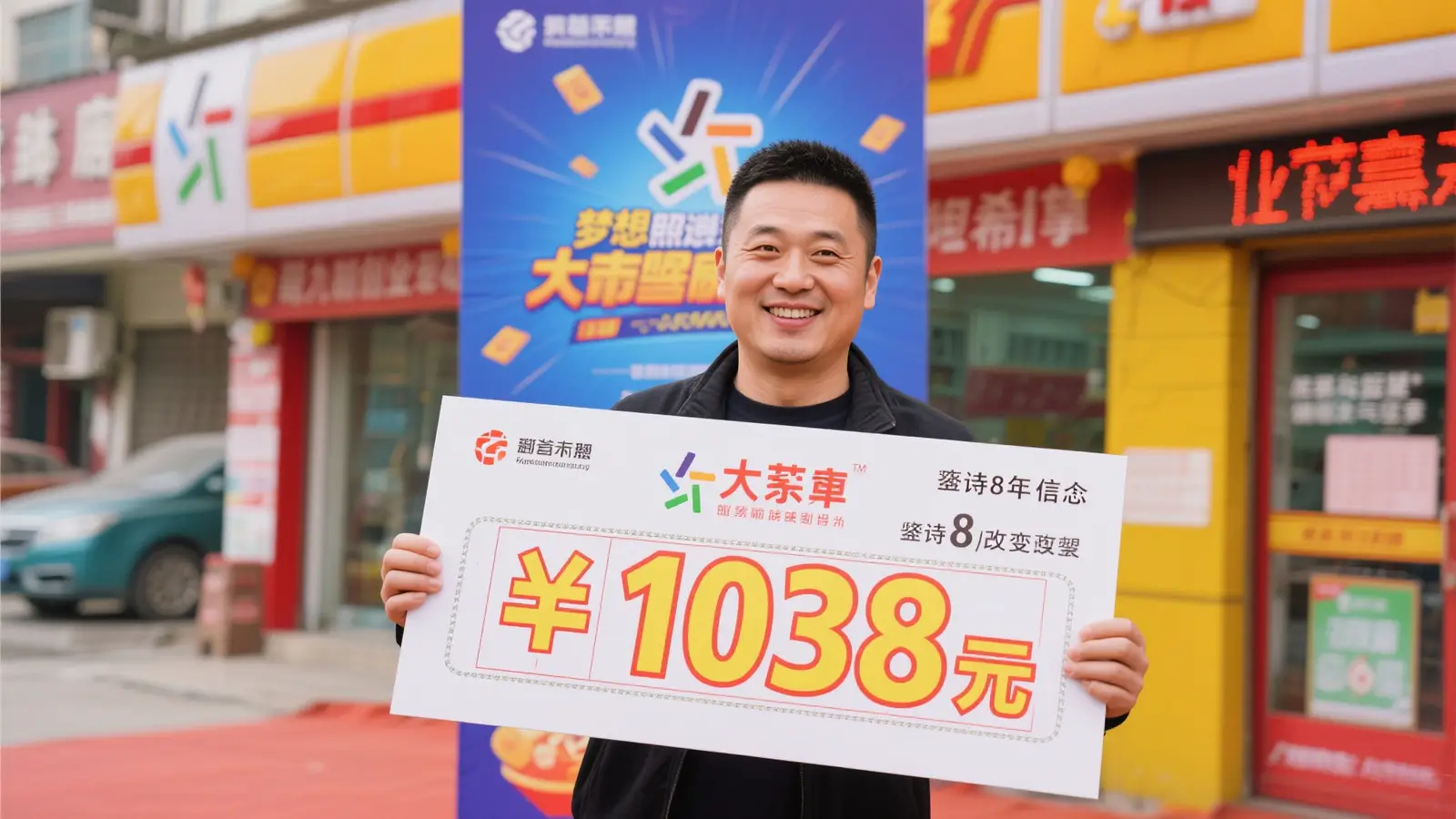 男子8年坚守终获大乐透1038万，创业梦想成真！