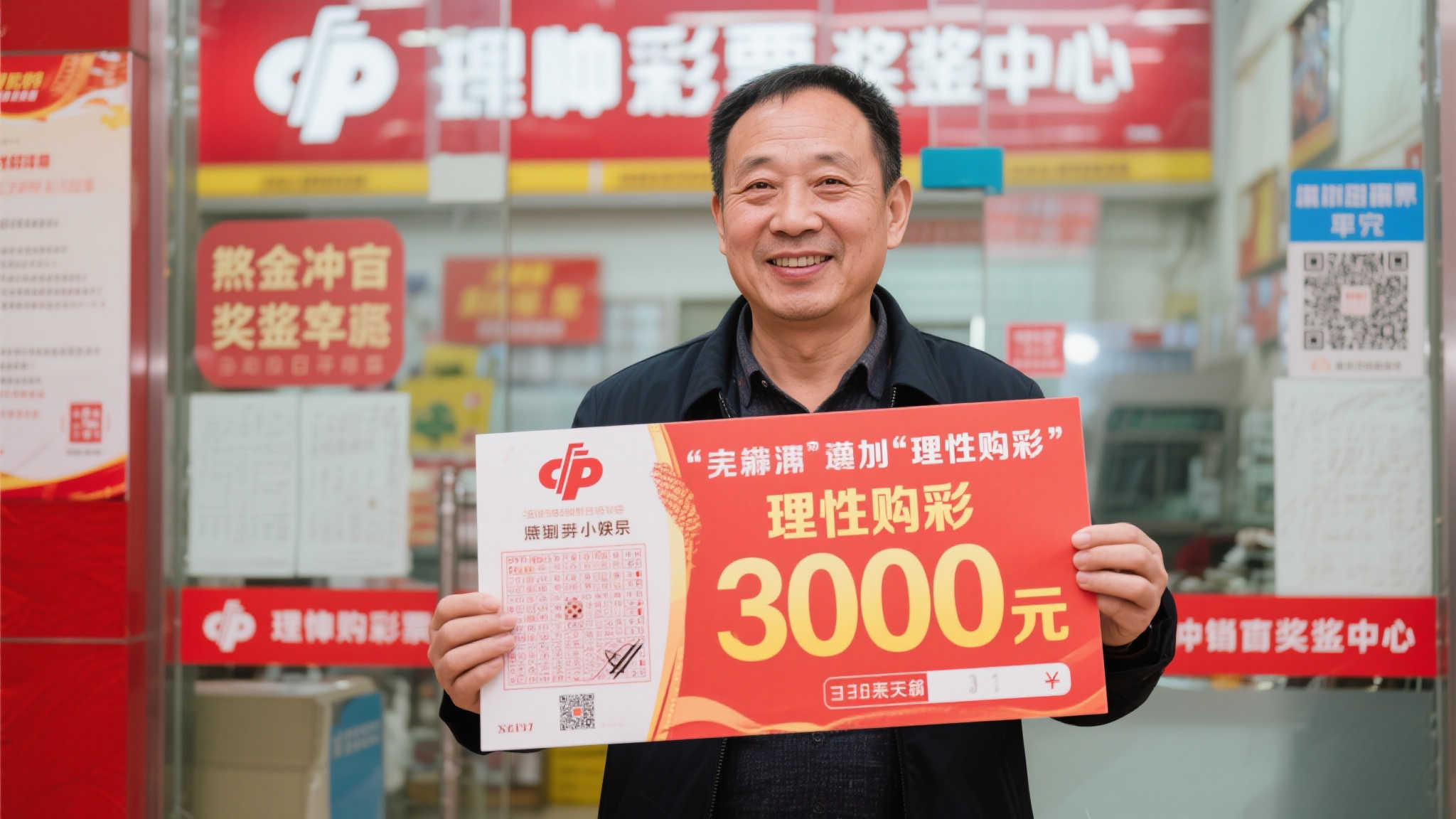 冷静彩民揽获福彩300万大奖：淡然面对中奖结果